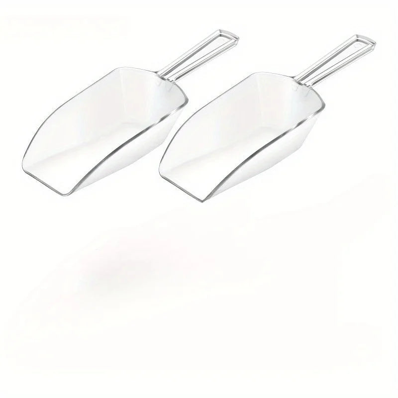 2-Pack Multi-Purpose Clear Scoops – Kitchen, Bar & Party Kitchen Scoop Set Babs 2pcs