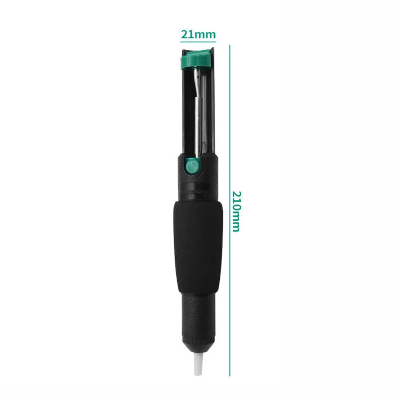 Desoldering Pump Vacuum Solder Sucker Pen – Hand Welding Tool Desoldering Pump Babs black No plug