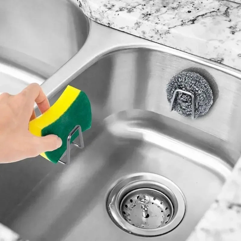 Self-Adhesive Stainless Steel Sink Sponge Drying Rack Sink Sponge Rack Babs