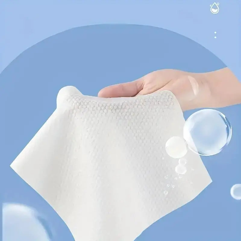 100/300PCS Disposable 100% Cotton Face Towels & Makeup Wipes Disposable Face Towels Babs