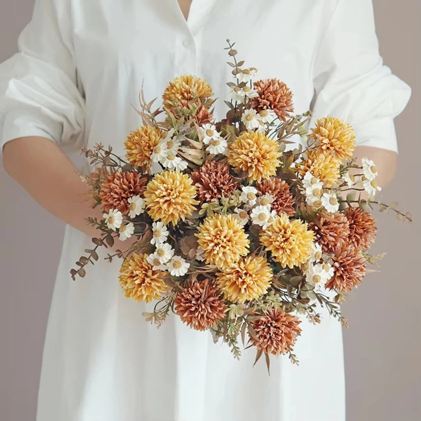 Silk Chrysanthemum Artificial Flower – Wedding & Home Decor Artificial Silk Flower Babs