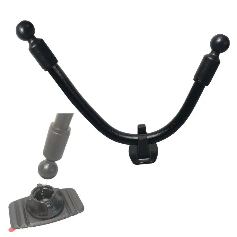 Dual Ball Head Extension Rod for Car Phone Mount – Flexible ABS Car Mount Accessory Babs