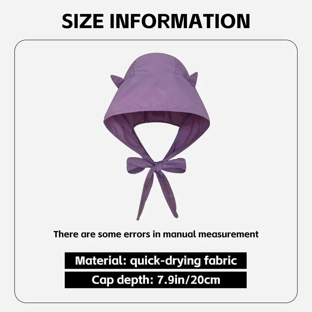 Cute Cat Ears UV Sun Hat – Quick Dry Ear Flap Beach Cap UV Bucket Hat Babs