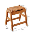 Nordic Wooden Ottoman Stool – Rectangular Footrest & Shoe Bench Wooden Ottoman Stool Babs Ottoman