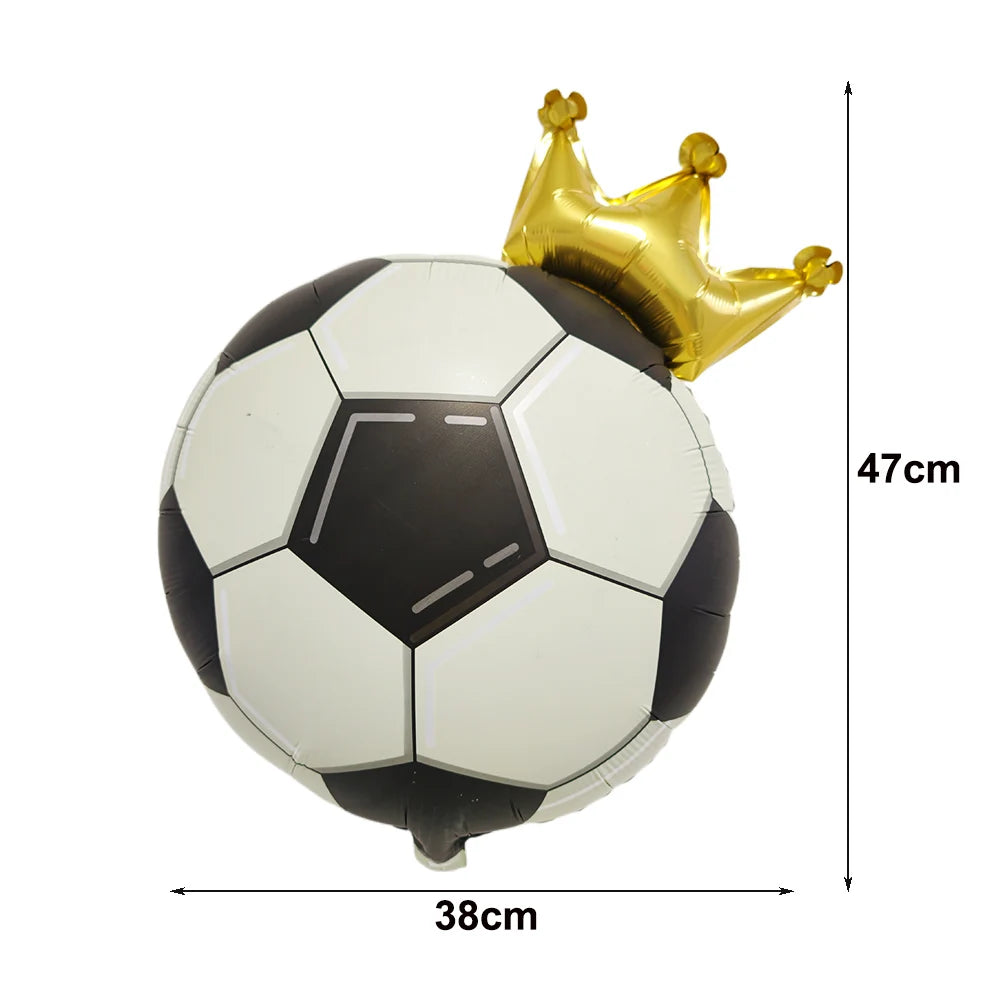 Soccer Foil Balloons 18" | Football Party Décor 5 or 10 Pack Party Foil Balloons Babs A-2 As show 5pcs