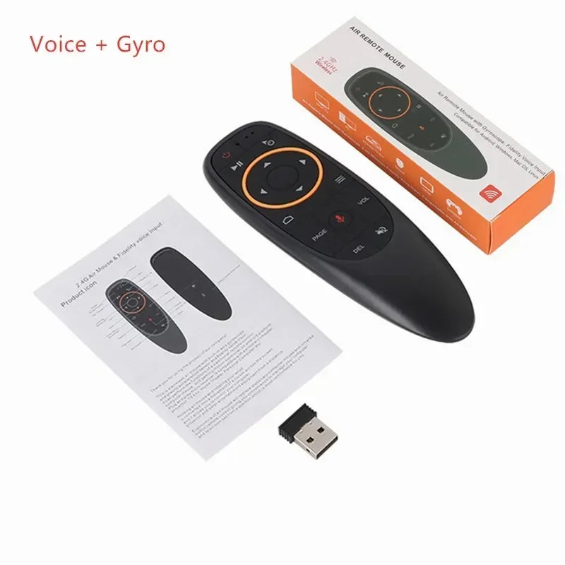 G10S Pro 2.4GHz Air Mouse Remote – Voice, Gyro & Backlit Keys Wireless Air Mouse Remote Babs G10S