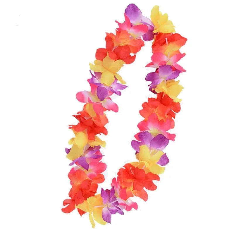 Hawaiian Artificial Flower Lei Necklace – Party & Wedding Garland Flower Lei Necklace Babs 1 (3)