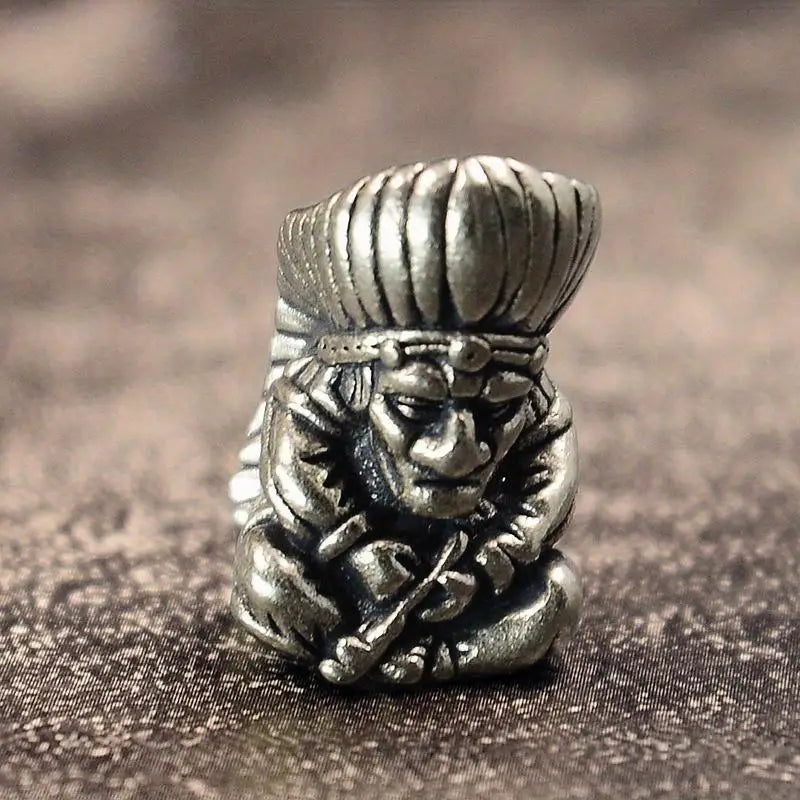 Brass Chief Knife Bead – DIY Keychain & Bracelet Pendant Brass Craft Bead Babs cupronickel