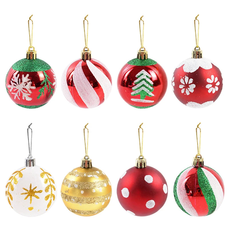 6-Pack 6cm Christmas Ball Ornaments – Xmas Tree Pendants Christmas Ball Ornaments Babs