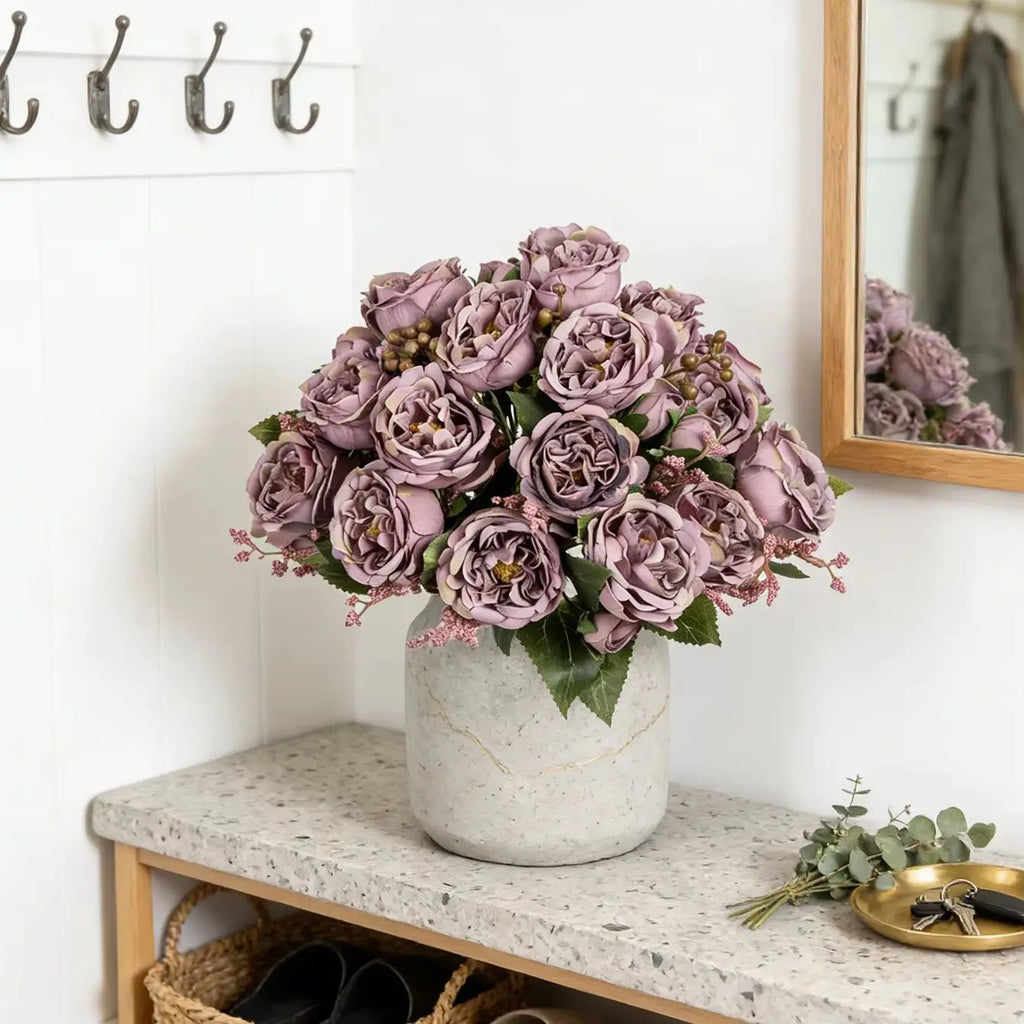 Silk Peony Artificial Flowers – Wedding & Home Décor Artificial Silk Flowers Babs