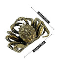 Antique Bronze Brass Crab Miniature Figurine Car Ornament Miniature Figurine Babs 1pc