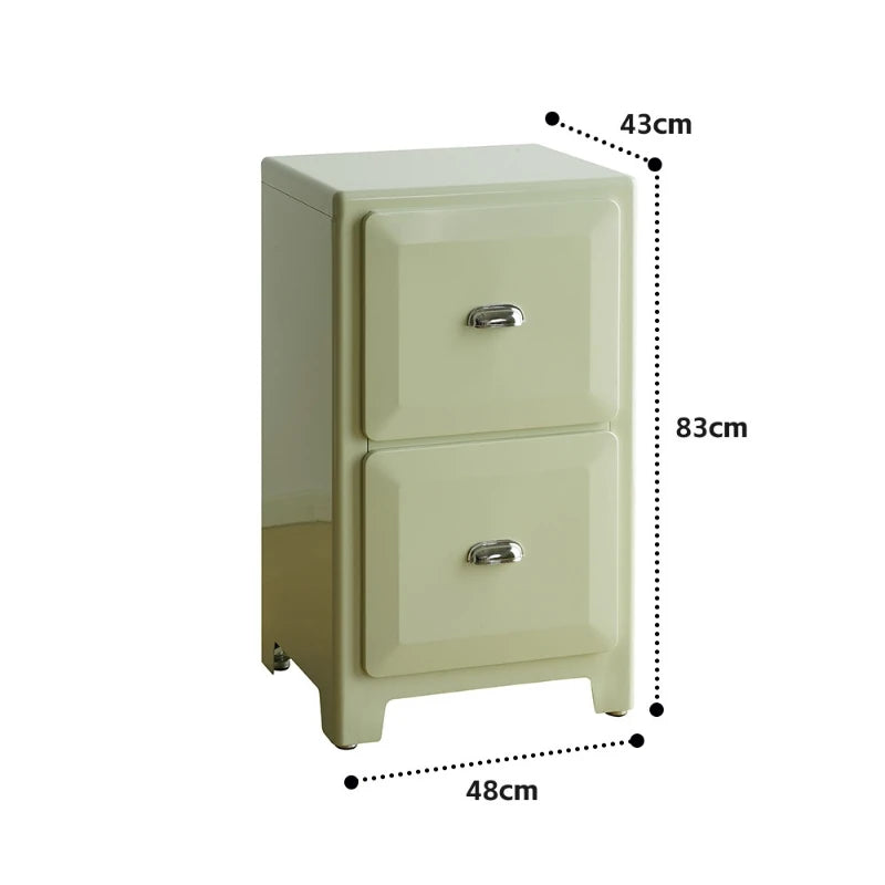 Modern Metal Storage Display Cabinet – Minimalist Living Room Display Cabinet Babs Light green-2 Floor