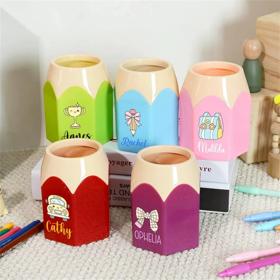 Round Colorful Pen Holder – Desktop Organizer & Pen Caddy Pen Holder Babs