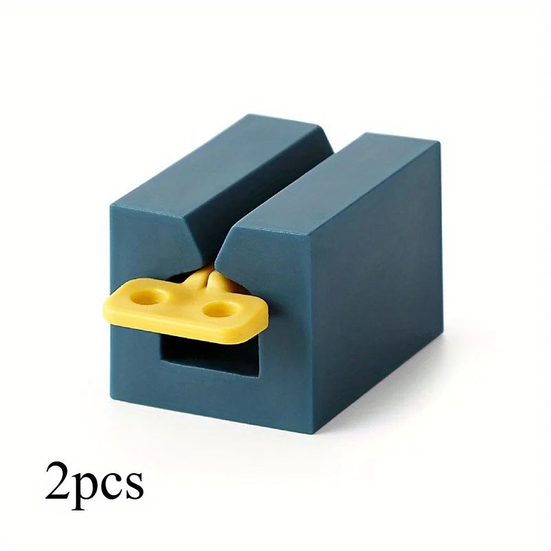 Toothpaste Tube Squeezer Clip-On Rolling Dispenser Holder Tube Squeezer Dispenser Babs dark blue-2pcs