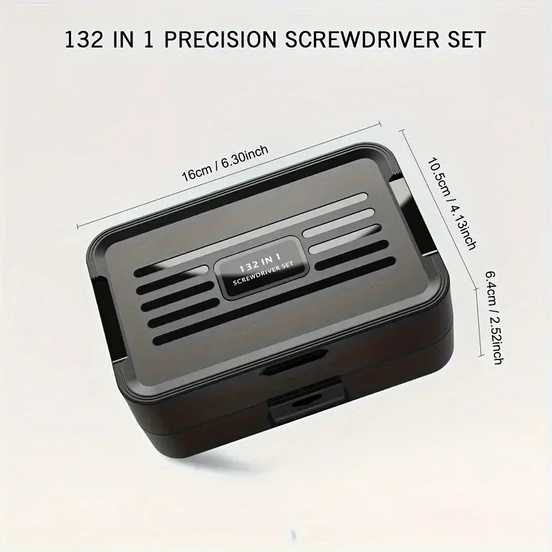 132-in-1 Precision Screwdriver Set | 108 Magnetic Bits & Case Precision Screwdriver Set Babs