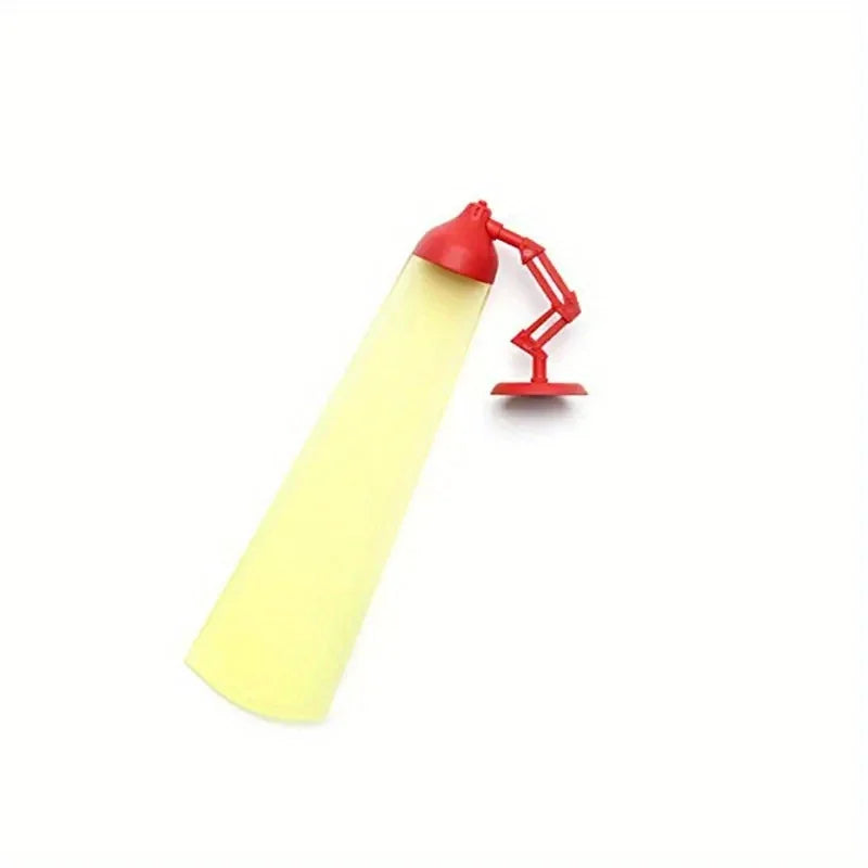 Cartoon Desk Lamp Bookmark – Fun Plastic Office Stationery Novelty Bookmark Babs Red