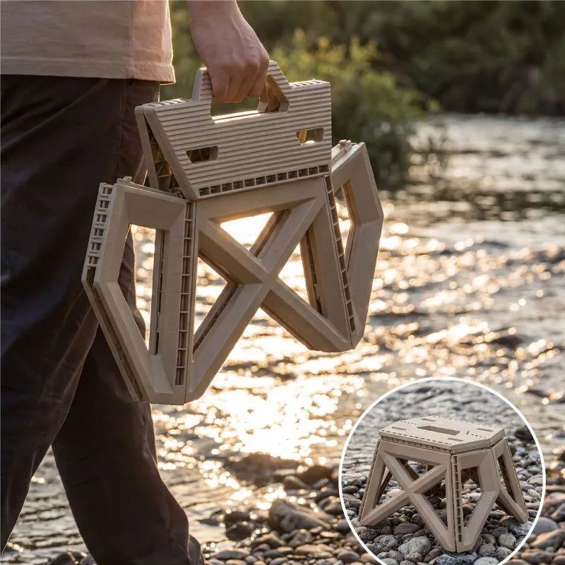 Portable Folding Stool – Heavy Duty Camping & Outdoor Seat Folding Camping Stool Babs