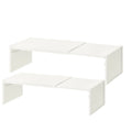 Stretchable Cabinet Shelf & Spice Organizer Rack – 1 or 2pc Cabinet Organizer Shelf Babs White-2pc