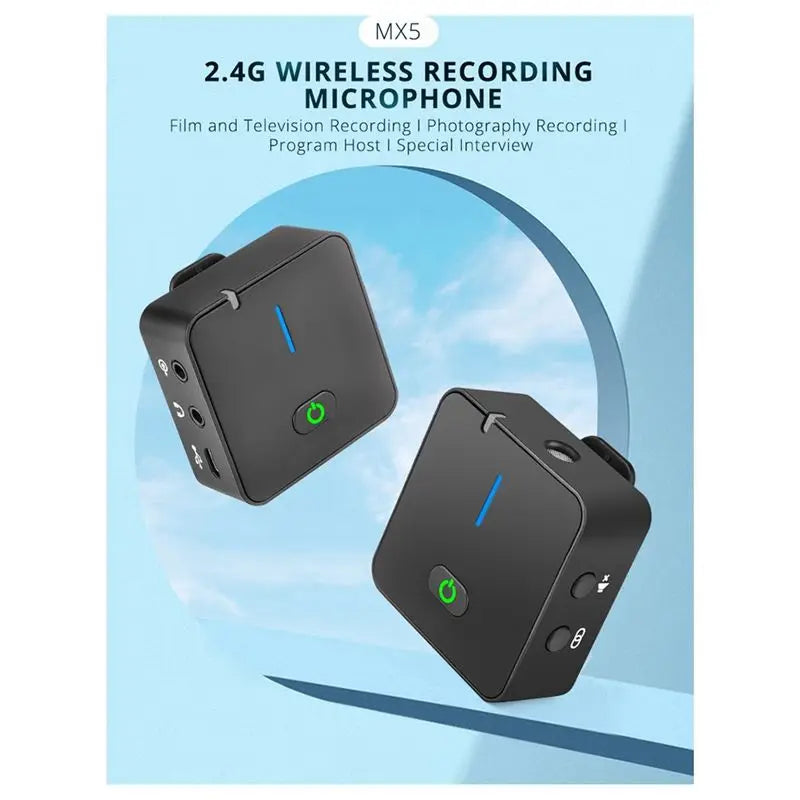 Wireless Lavalier Microphone – Pro Noise Canceling & Smart Pair Wireless Lavalier Microphone Babs