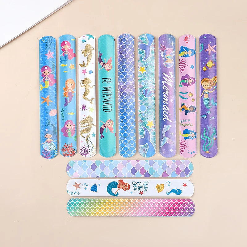 Mermaid Slap Bracelets 12/24pcs – Kids Party Favors & Bag Fillers Party Favor Bracelets Babs