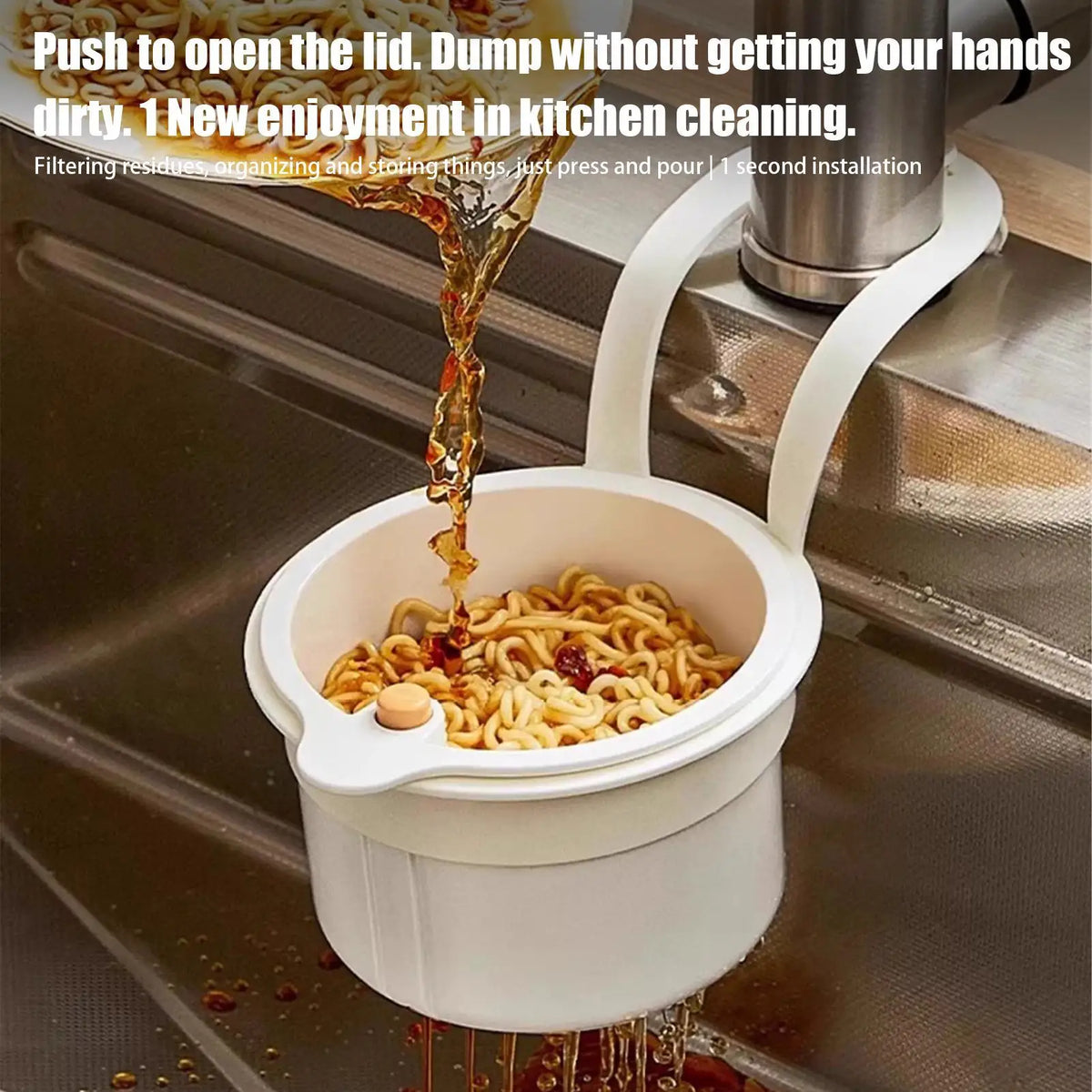 Kitchen Sink Hanging Strainer Basket – Detachable Drain Filter Kitchen Sink Strainer Babs