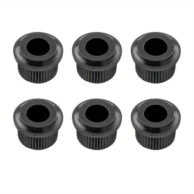 Guitar Tuner Conversion Bushings 6mm to 10mm – 6-Pack Guitar Tuner Bushings Babs Black