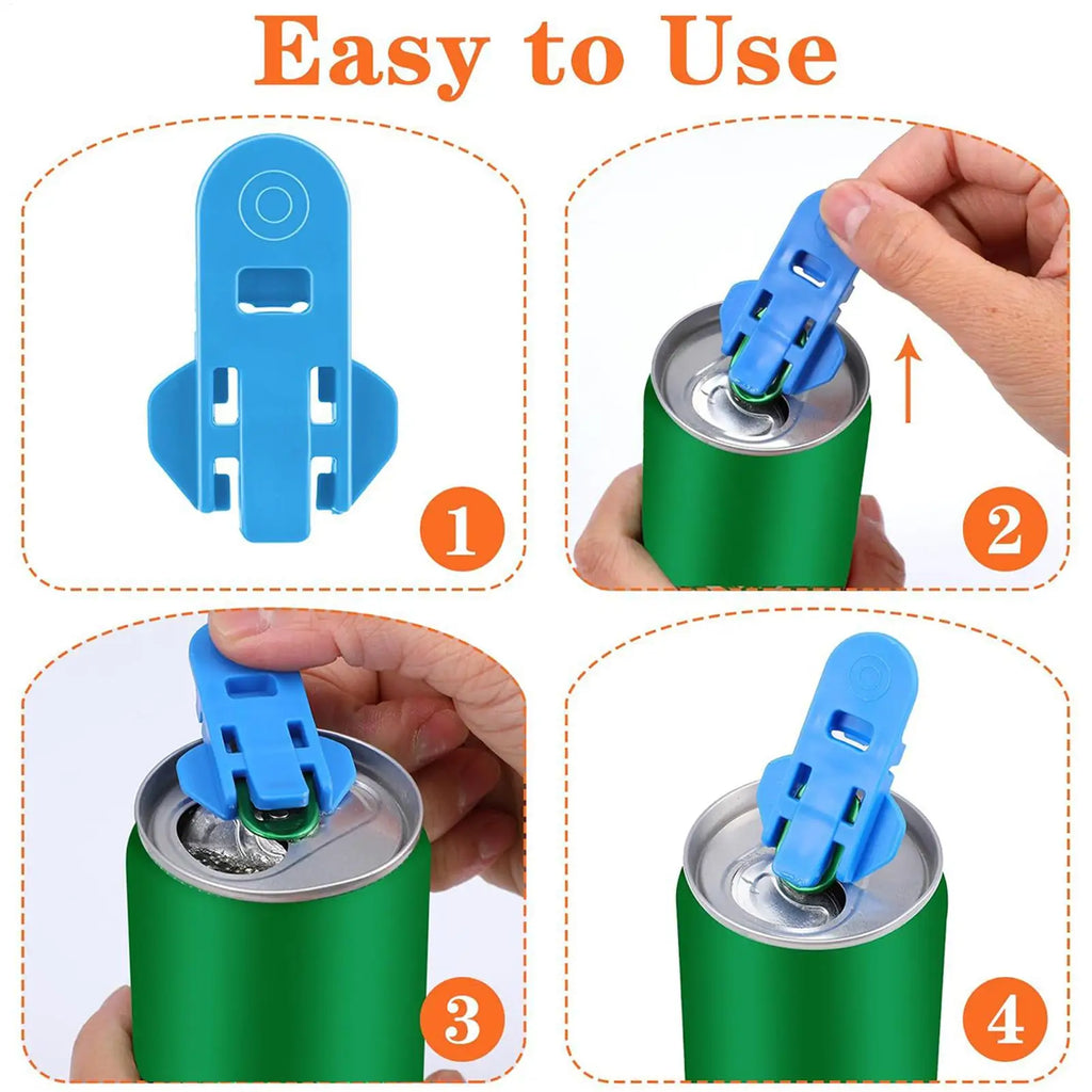 24-Pack Handheld Can Opener & Dustproof Lid Sealer for Drinks Can Opener Set Babs