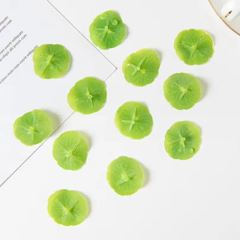 50/100pcs Artificial Green Lotus Leaves – Wedding & Garden Decor Artificial Decorative Leaves Babs