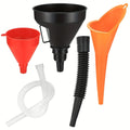 3-Piece Car & Motorcycle Funnel Set – Angled Nozzle & Filter Automotive Funnel Set Babs Default Title
