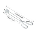 Long Handle BBQ Charcoal Tongs – Stainless Steel Grill Tool BBQ Charcoal Tongs Babs 25cm