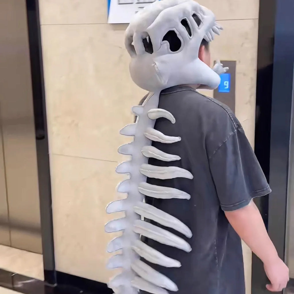 Wearable Dinosaur Skeleton Plush Cape 90/120CM Halloween Costume Halloween Costume Cape Babs