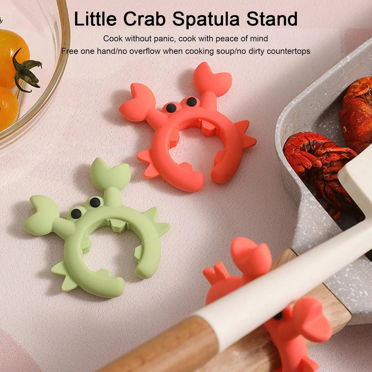 Crab Silicone Utensil Rest – Spoon & Spatula Holder Silicone Utensil Rest Babs