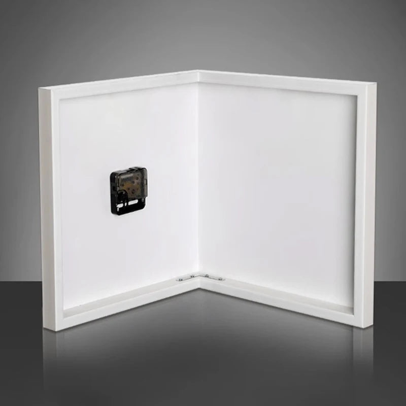 Oeny Double-Sided LED Corner Wall Clock | Acrylic Mural LED Corner Wall Clock Babs