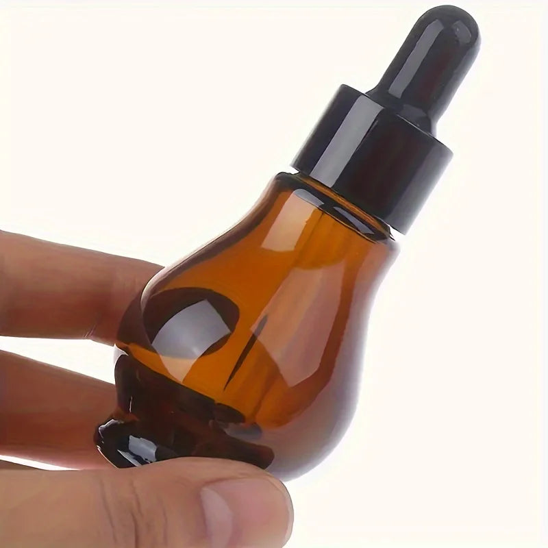 10 Amber Glass Dropper Bottles – UV-Proof Essential Oil Set Glass Dropper Bottles Babs