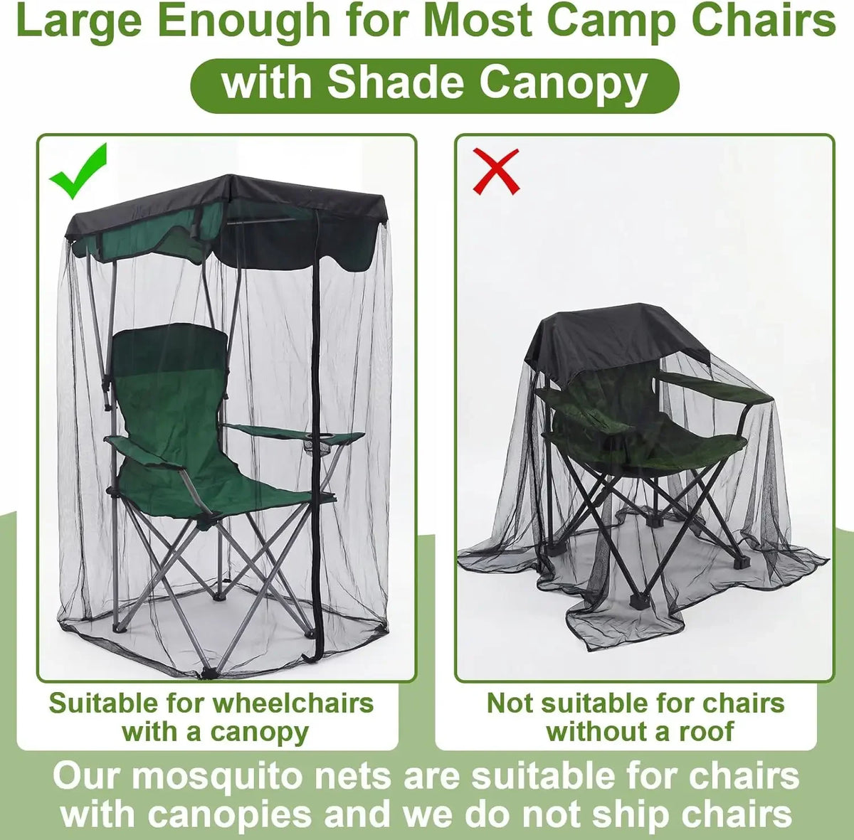 Outdoor Swing Mosquito Net Canopy – Patio Hammock Chair Cover Swing Canopy Net Babs