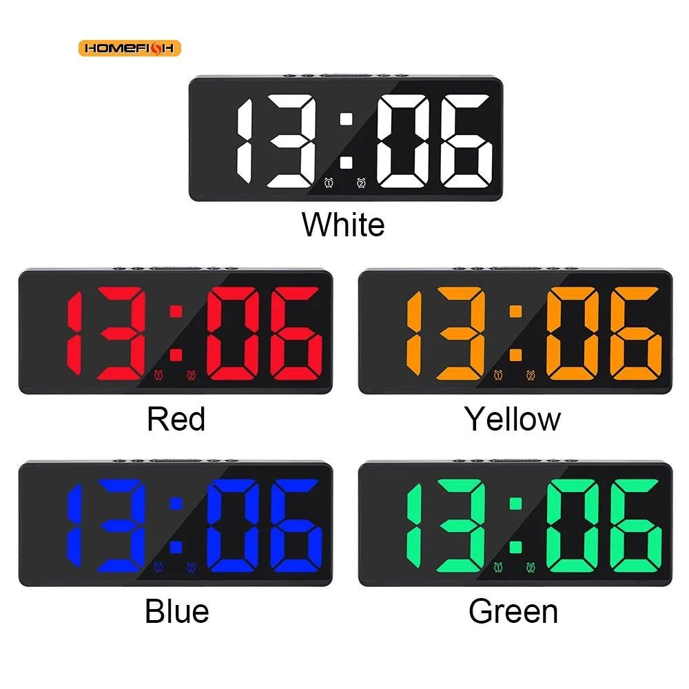 LED Digital Alarm Clock – Nightlight, Temperature & Calendar LED Alarm Clock Babs