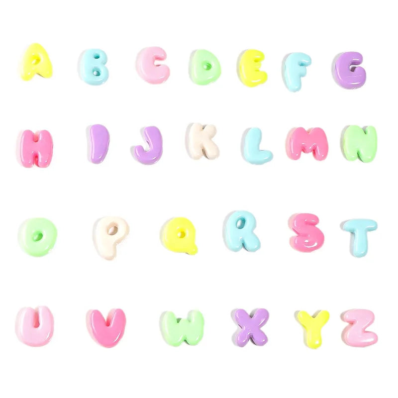 100g A-Z Acrylic Chunky Letter Beads for DIY Jewelry & Crafts Alphabet Craft Beads Babs