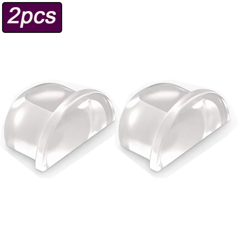 Transparent Silicone Door Stopper Wall Protector Bumper Pad Door Stopper Bumper Babs A-2pcs