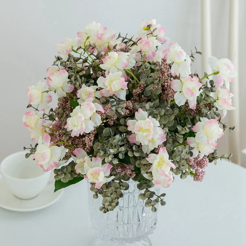 Artificial Silk Camellia Bouquet – Wedding & Home Décor Artificial Flower Bouquet Babs