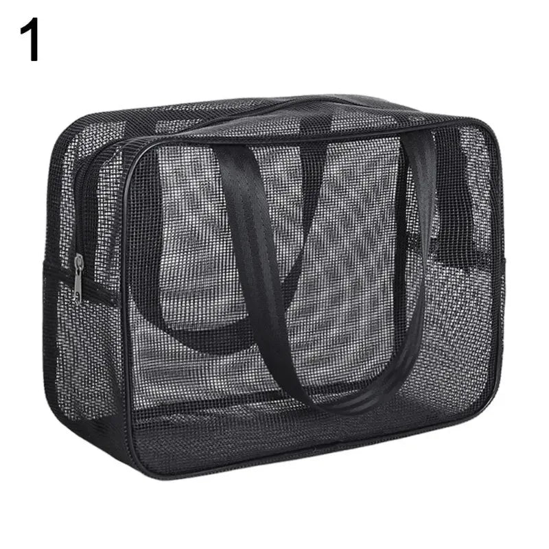 Mesh Shower Bag – Quick Dry, Big Pockets Travel Tote Mesh Shower Tote Bag Babs
