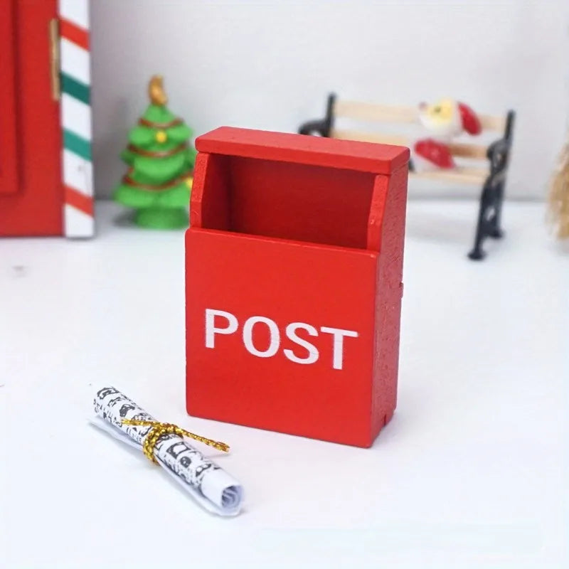 1:12 Miniature Dollhouse Mailbox & Newspaper Holiday Decor Dollhouse Miniature Babs