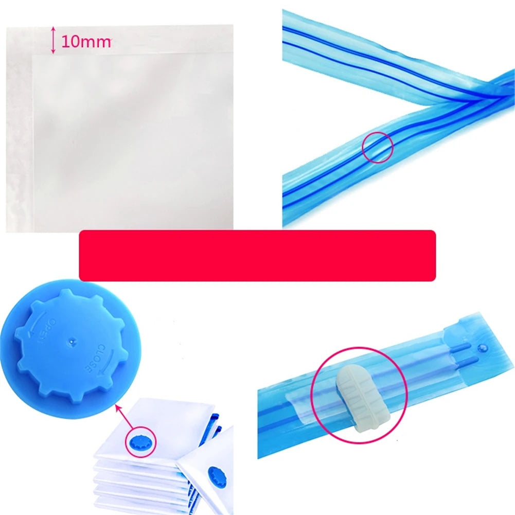 LEENKEA Vacuum Storage Bags – Space-Saving Clothes Organizer Vacuum Storage Bags Babs