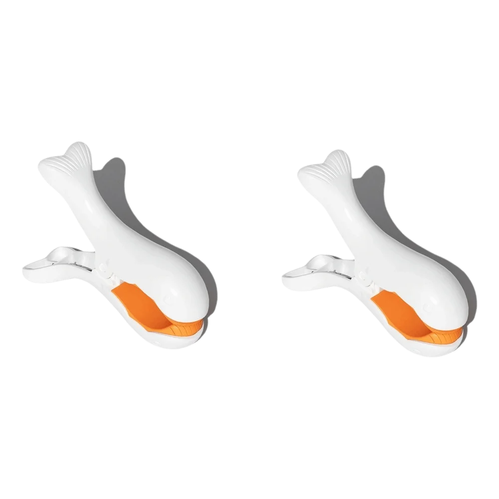 Fish Shape Windproof Laundry Drying Clips – Large No-Trace Pegs Laundry Drying Clips Babs 14cm 2pcs Orange
