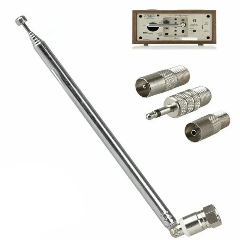 FM Radio Telescopic Rod Antenna 4/5Pcs - F-Type & 3.5mm Set FM Radio Antenna Babs