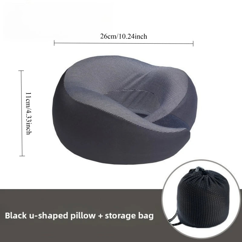 Memory Foam U-Shaped Neck Pillow – Travel & Lunch Break Rest Travel Neck Pillow Babs A
