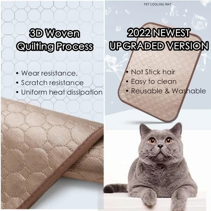Ice Silk Pet Cooling Mat – Breathable Summer Pad for Dogs & Cats Pet Cooling Mat Babs