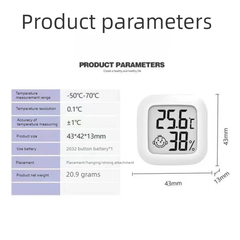 4-Pack Indoor Thermometer Hygrometer – LCD Wall Mounted Thermometer Hygrometer Babs