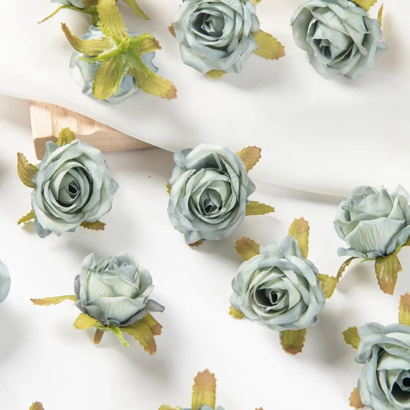Silk Rose Buds Artificial Flowers 30/100pcs – Wedding & Decor Artificial Silk Flowers Babs colour 1 30pieces