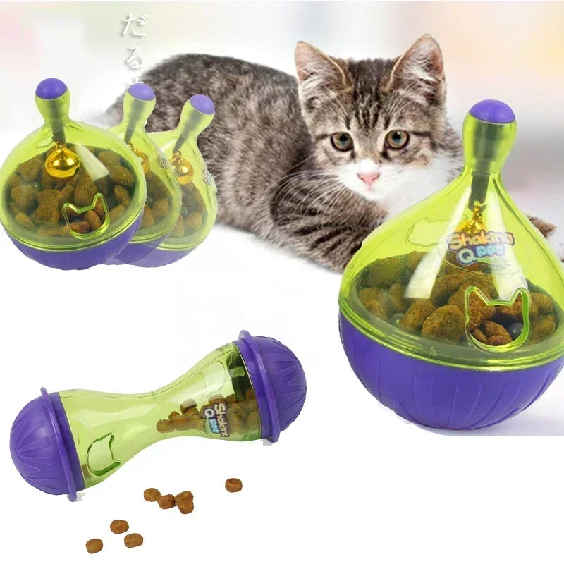 Interactive Cat Treat Ball Tumbler Slow Feeder Toy Cat Treat Feeder Toy Babs
