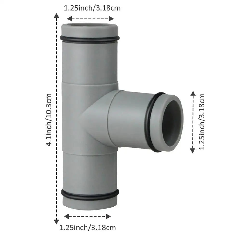 32mm T-Shape Pool Hose Connector | Universal 1.25in Pipe Joint Pool Pipe Connector Babs T joint